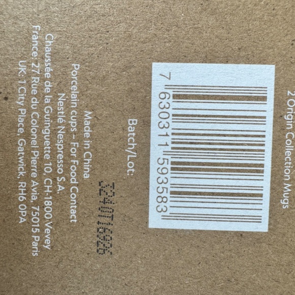 2 Brand New Nespresso Origin Large Coffee Cups - Picture 6 of 7